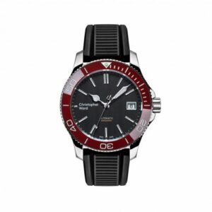 Christopher Ward C60 Trident Pro 600 38MM Stainless Steel / Black / Red / Rubber C60-38ADA2-S0RK0-RK