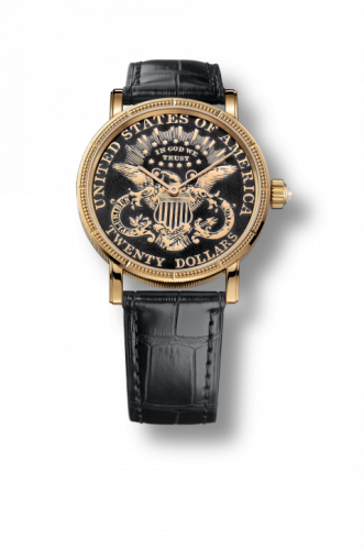 Corum Coin Watch Automatic Gold $20 Double Eagle PVD C293/02910