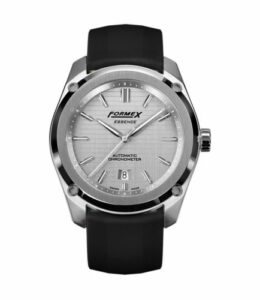 Formex Essence Automatic Chronometer Silver / Rubber 0330.1.6341.910