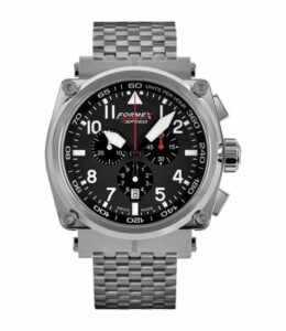 Formex Pilot Quartz Chronograph Black / Bracelet 1100.1.3020.100