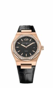 Girard-Perregaux Laureato 34 Quartz Pink Gold / Diamond / Black / Alligator 80189D52A632-CB6A