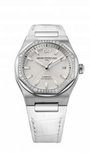 Girard-Perregaux Laureato 38 Automatic Stainless Steel / Diamond / Silver / Alligator 81005D11A131-BB6A