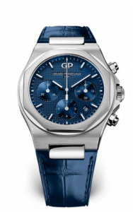 Girard-Perregaux Laureato 42 Chronograph Stainless Steel / Blue / Alligator 81020-11-431-BB4A