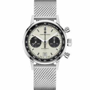 Hamilton Intra-Matic 68 Auto Chrono Stainless Steel / Silver / Mesh H38416111