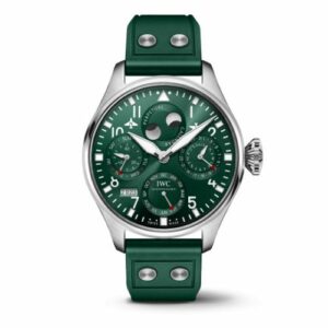 IWC Big Pilot's Watch Perpetual Calendar Stainless Steel / Green IW5036-08