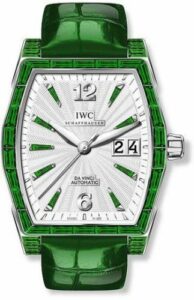 IWC Da Vinci Automatic Midsize White Gold / Emerald / Silver IW4523-35