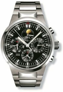 IWC GST Perpetual Calendar Stainless Steel / Black / French IW3756-16