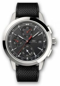 IWC Ingenieur Chronograph Custom Stainless Steel / Black-Red / Rubber IW3808-BL