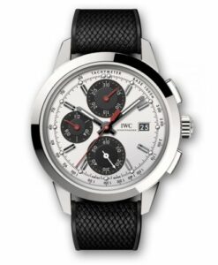 IWC Ingenieur Chronograph Custom Stainless Steel / Silver-Black-Red / Rubber IW3808-CN