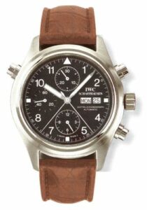 IWC Pilot's Watch Doppelchronograph Stainless Steel / Black / English / Strap IW3711-07