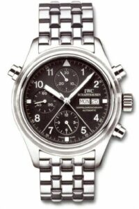 IWC Pilot's Watch Doppelchronograph Stainless Steel / Black / Spanish / Bracelet IW3713-26