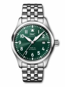 IWC Pilot's Watch Mark XX Stainless Steel / Green / Bracelet IW3282-06
