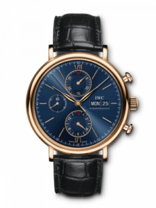IWC Portofino Chronograph Red Gold / Blue IW3910-35