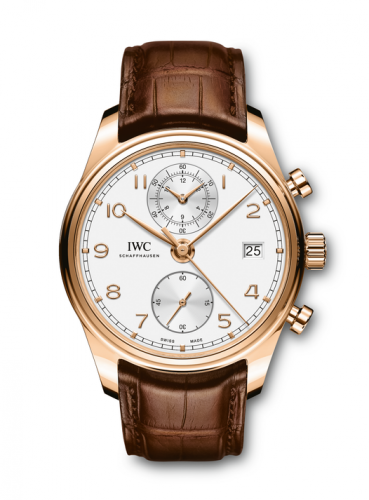 IWC Portugieser Chronograph Classic Red Gold / Silver IW3903-01