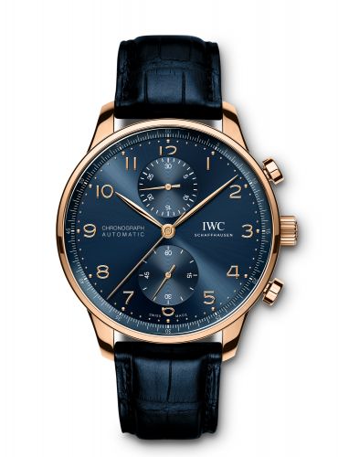 IWC Portugieser Chronograph Red Gold / Blue / Boutique Edition IW3716-14