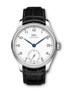 IWC Portugieser Hand-Wound Eight Days "150 Years" Stainless Steel / White IW5102-12