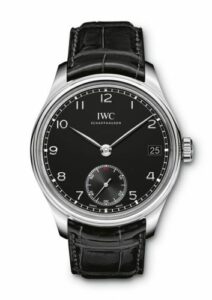 IWC Portuguese Hand-Wound Eight Days Stainless Steel / Black IW5102-02