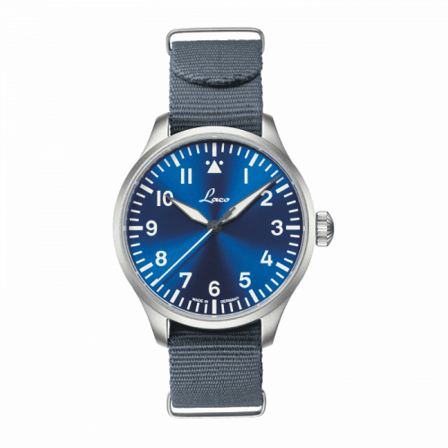 Laco Pilot Watch Original Augsburg Blaue Stunde Stainless Steel / Blue 862102
