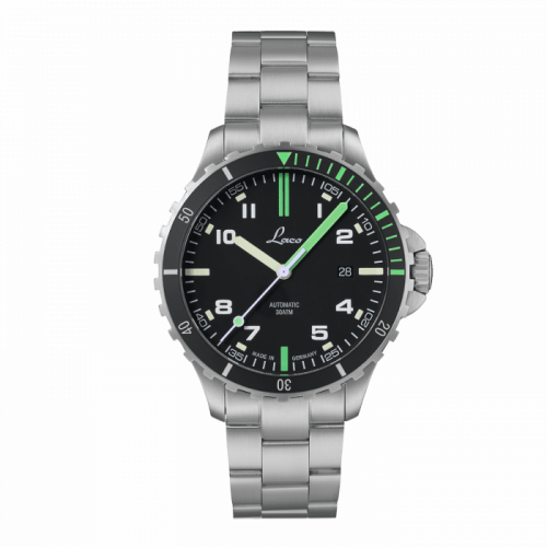 Laco Squad Watch Amazonas MB / Stainless steel / Black 862107.MB
