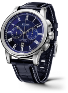 Leroy Automatic Deck Chronograph White Gold Blue LL202/3