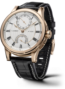Leroy Automatic Deck Chronometer Pink Gold Silver LL201/1