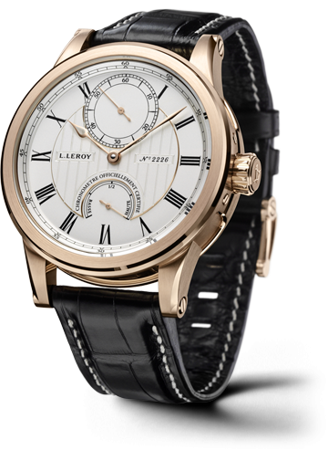 Leroy Automatic Deck Chronometer Pink Gold Silver LL201/1