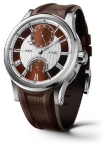 Leroy Automatic Deck Chronometer White Gold Brown-Silver LL200/5