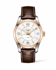Longines Conquest Classic 42 GMT Stainless Steel - Red Gold / Silver L2.799.5.76.3
