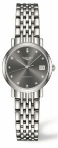 Longines Elegant Collection 25.5 Automatic Stainless Steel / Grey / Bracelet L4.309.4.78.6
