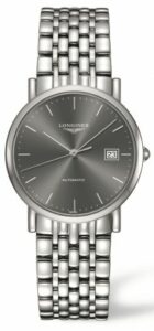 Longines Elegant Collection 34.5 Automatic Stainless Steel / Grey / bracelet L4.809.4.72.6