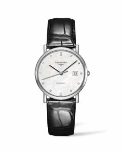 Longines Elegant Collection 34.5 Automatic Stainless Steel / MOP / Strap L4.809.4.87.2