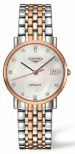 Longines Elegant Collection 34.5 Automatic Stainless Steel / Red Gold / MOP L4.809.5.87.7