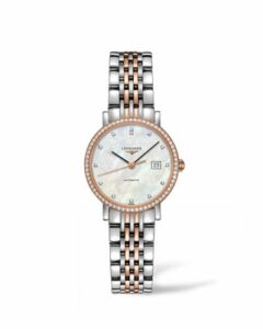 Longines Elegant Collection Automatic 29 Stainless Steel / Pink Gold / Diamond / MOP L4.310.5.88.7