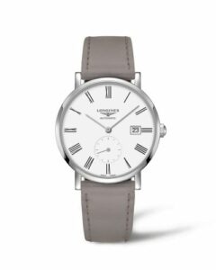 Longines Elegant Collection Small Second 39 Stainless Steel / White - Roman L4.812.4.11.2
