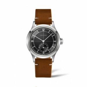 Longines Heritage 38.5 Small Seconds Black Sector L2.828.4.53.2