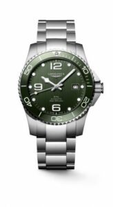 Longines HydroConquest 41 Automatic Stainless Steel / Ceramic / Green / Bracelet L3.785.4.06.6