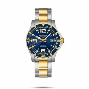 Longines HydroConquest 41 Automatic Stainless Steel / Yellow Gold / Blue L3.742.3.96.7