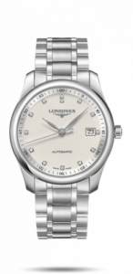Longines Master Collection 40 Date Stainless Steel / Silver-Diamond / Bracelet L2.793.4.77.6
