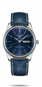 Longines Master Collection 40mm Annual Calendar Stainless Steel / Blue / Alligator L2.910.4.92.0