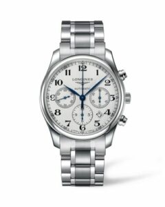 Longines Master Collection 42 Chronograph Stainless Steel / Silver-Arabic / Bracelet L2.759.4.78.6