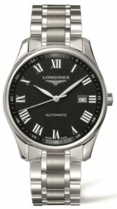 Longines Master Collection 42 Date Stainless Steel / Black Roman / Bracelet L2.893.4.51.6