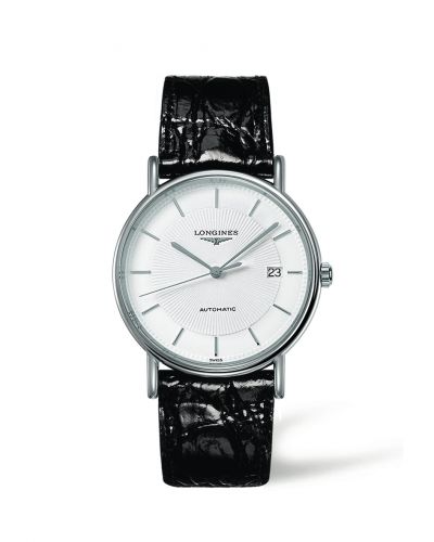 Longines Presence 38.5 Automatic Stainless Steel / White / Strap L4.921.4.18.2