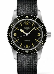Longines Skin Diver Stainless Steel / Black / Rubber L2.822.4.56.9