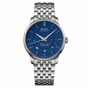 Mido Baroncelli Heritage Smiling Moon 39 Stainless Steel / Blue M027.407.11.040.00