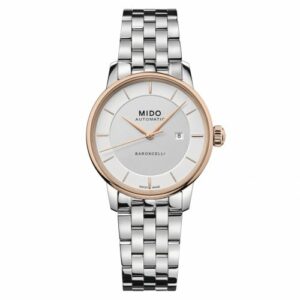 Mido Baroncelli Signature 30 Stainless Steel - Rose Gold / Silver / Bracelet M037.207.21.031.00