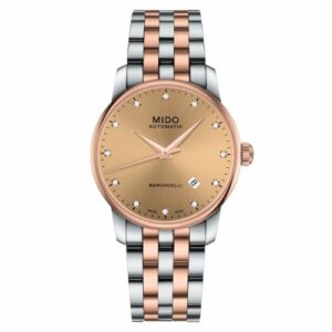 Mido Baroncelli Tradition Stainless Steel - Rose Gold / Bronze / Bracelet M8600.9.67.1