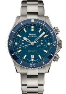 Mido Ocean Star Chronograph Stainless Steel / Blue M026.627.44.041.00