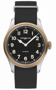 Montblanc 1858 Automatic 40 Stainless Steel / Bronze / Black / NATO 117832