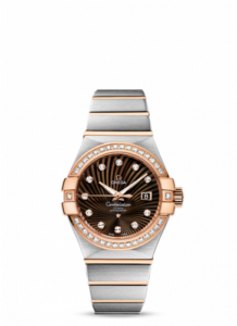 Omega Constellation Co-Axial 31 Stainless Steel / Red Gold / Diamond / Brown Supernova 123.25.31.20.63.001