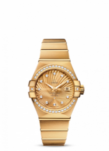 Omega Constellation Co-Axial 31 Yellow Gold / Diamond / Champagne Supernova 123.55.31.20.58.001